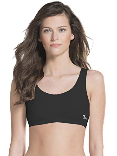 Jockey MJ10 Women’s Wirefree Padded Super Combed Cotton Elastane Stretch Full Coverage Slip-On Uniform Bra with Concealed Underband