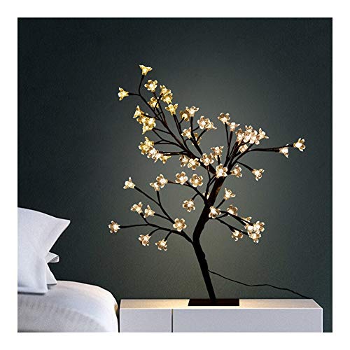 Preisvergleich Produktbild Tischlampe Nachtlampe Lüster Wandleuchte Boden Dekorative Tischlampe Dekoration Schlafzimmer Nachttischlampe Rote Lampe Herz Romantik Zimmer Led Kirschbaum Lampe for Innen Wohnzimmer Schlafzimmer Büro