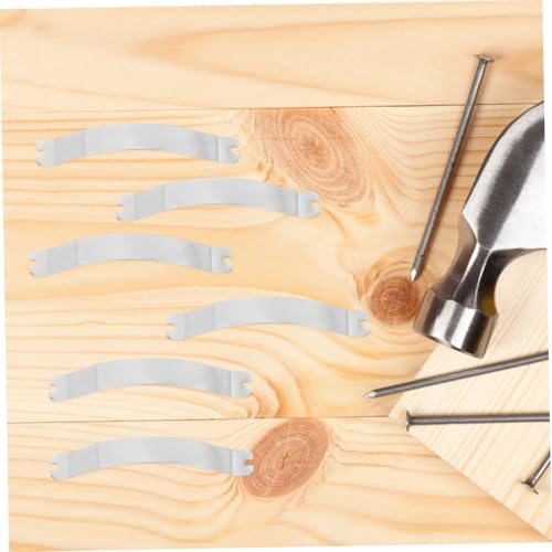 Image of VILLCASE 100PCS Metal Picture Frame Clips Durable Spring Fasteners for Wall Hanging and Backing Hardware for Secure Photo Display and Crafting