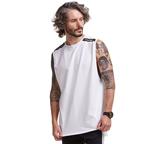 Regata Oversized Brohood Moletinho Branco GG