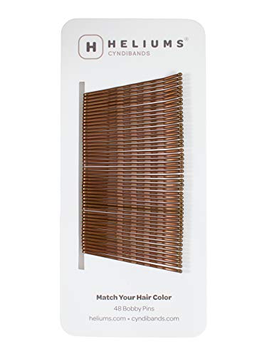 Heliums Bobby Pins - Auburn Red - 2 Inch Wavy Hair Pins, Color Matched for Redheads, 48 Count