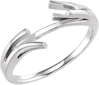 Platinum Fashion Remount Open Shank Ring Finding Fine Jewelry For Women Gifts For Her (Mounting Only, Not All Stones Included)
