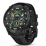 GARMIN(ガーミン)スマートウォッチInstinct Crossover AMOLED Tactical Black AMOLED ディスプレイ ロングバッテリー 健康 フィットネス ワークアウト