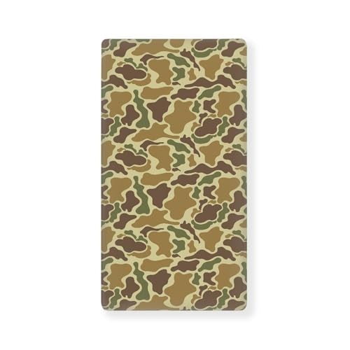 QINBEIDU Vintage Camo Green Fitted Crib Sheet...