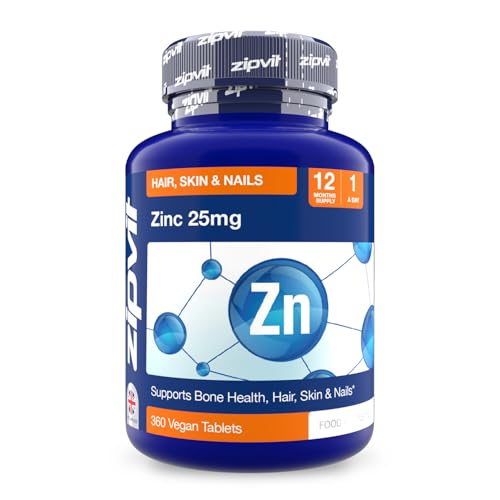 Zipvit Zinc 25mg Vegan Tablets, 360 Count