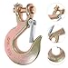 VALICLUD Alloy Steel Lifting Hook with Safety Latch Heavy Duty Cargo Hook for Secure Weight Lifting and Hoisting Industrial Grade Forged for Rigging and Load Handling