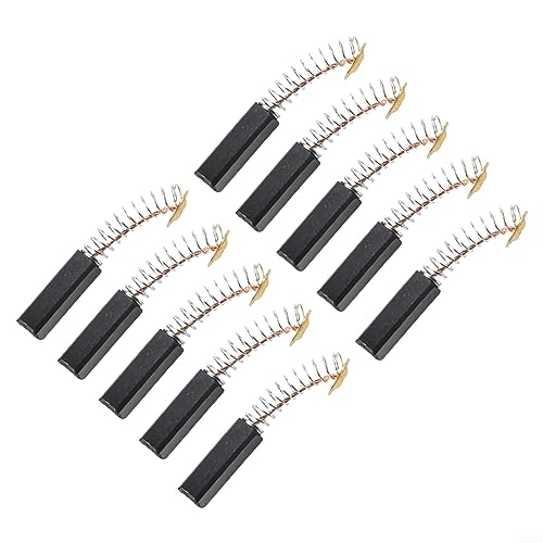 Lot de 10 balais de charbon de qualité supérieure pour outils électriques, 6 x 6 x 20 mm, idéal pour perceuses, haute conductivité, durable à haute chaleur, 10 pièces