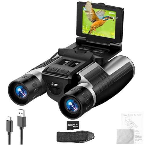 Binoculares digitales 12x32 HD con cámara integrada miniatura 1
