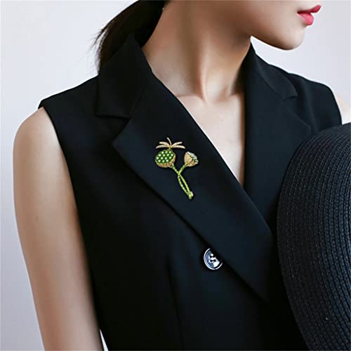 Broche lotus décoration pull et manteau pour look quotidien - 4