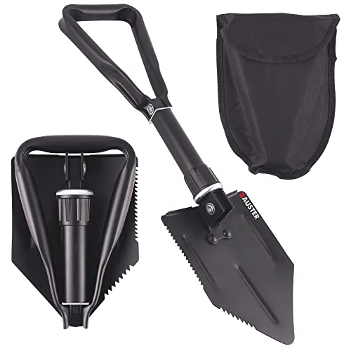 Klappspaten Multifunktional-Klappschaufel, Einfach Tragbar, Spaten aus Hochwertiger Metall, Schaufel für Überleben/Schneeschaufeln/Garten/Camping