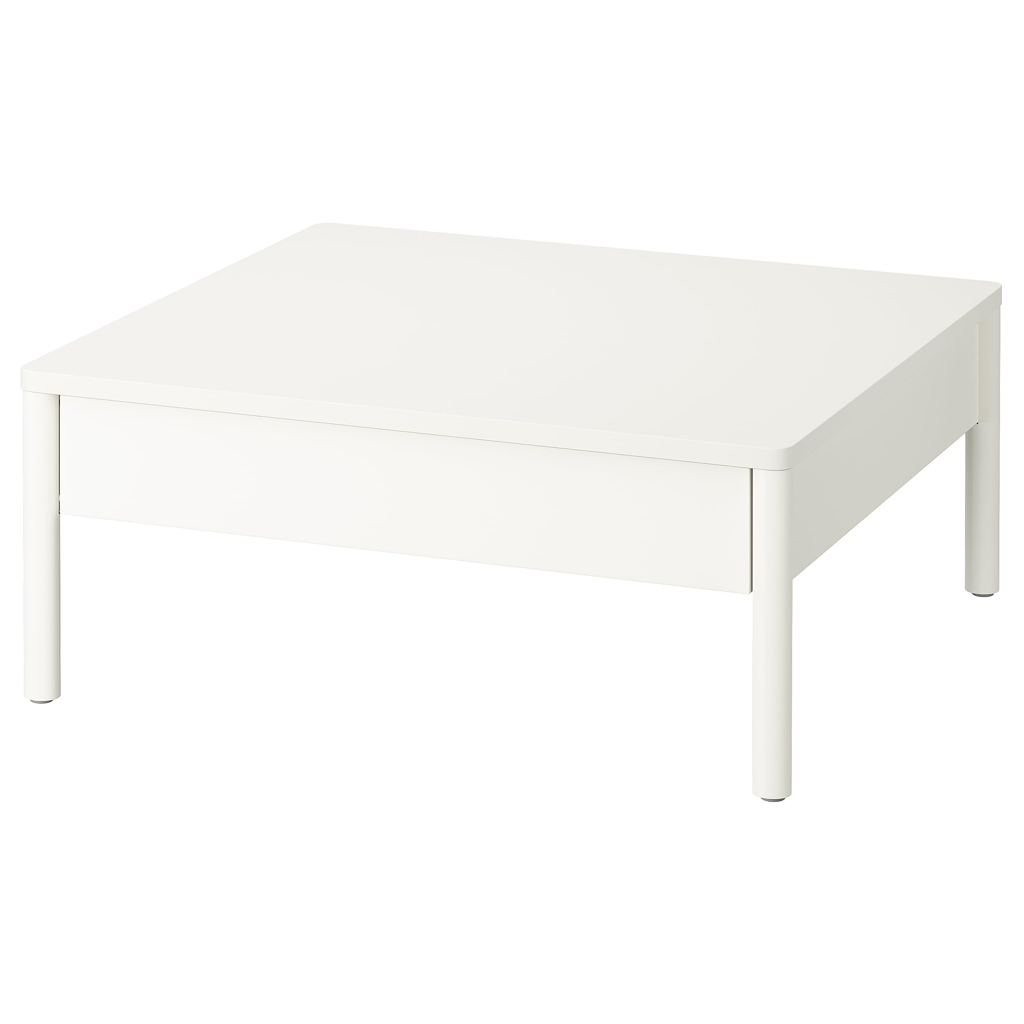 Table basse TONSTAD design épuré et finitions soignées blanc cassé