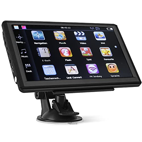 TENSWALLXCJC Navigationsgerät für Auto LKW 2023: PKW Touchscreen 7 Zoll 8G 256M Navigation mit Sprachführung… – Bild 3