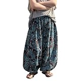 Leichte Sommerhose für Mädchen weite Passform bequeme Alltagsbekleidung atmungsaktives Material Baumwolle ideal zum Spielen Entdecken draußen auch Kleinkinder geeignet (Dark Blue, 9-10 Years)