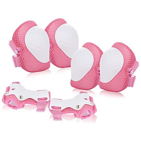 JIM'S STORE Conjuntos de Patinaje Infantil con Protección de Rodilleras y Coderas Cover