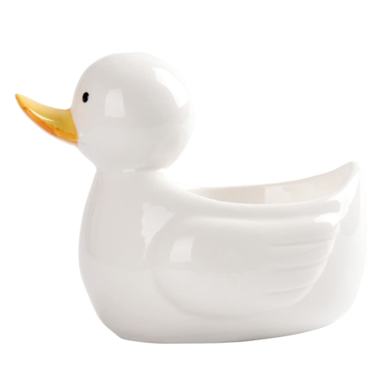 Cabilock 1pc Ceramic Duck Bowl Cute Food Container for Snacks Sushi and Desserts Elegant Breakfast Bowl for Family Gatherings Parties and Everyday Use