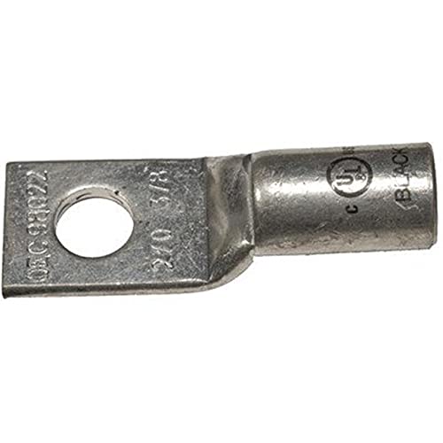Image of Morris Products 94088 Short Barrel Compression Lug, 1 Hole, Copper, 350mcm Wire Range, Red Color Code, 1 /2 inch Stud Size