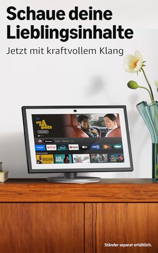 Amazon Echo Show 15 (neueste generation) | 15,6-Zoll-Smart-Display in Full HD, mit integriertem Fire TV und Alexa-Sprachfernbedienung
