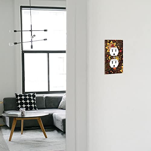 Wirester Duplex Outlet Cover Wall Plate/Switch Plate - Celestial Sun Moon And Stars #TOP5
