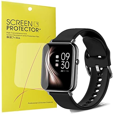 Compatible for ASWEE Smart Watch 1.69 inch Screen Protector, [6 Pack] onetuo Premium High Definition Ultra HD Film Compatible with ASWEE Smart Watch 1.69” Smart Watch (6 pack) Cover
