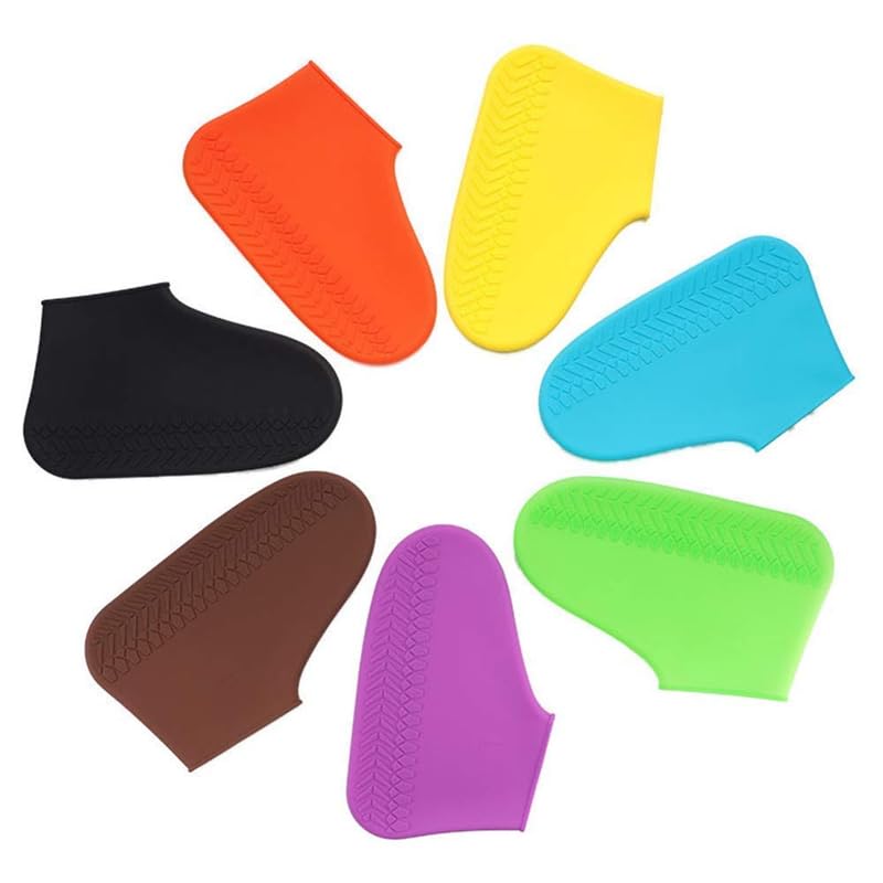 Cospex Elevate Your Rainy Season Footwear with a Medium-Sized Non-Slip Waterproof Rain Boot Shoe Cover Includes one Cover ...
