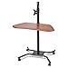 BALT 90329 Wow Flexi-Desk Mobile Workstation, 31-1/2 x 26-1/2 x 46-1/2, Cherry/Black