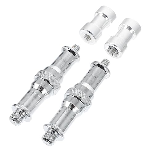KICHOUSE 3/8 to 1/4 Inch Screw Nut Adapter Set Camera Stand Adapter for Tripod Flashlight Quick Release Skewer