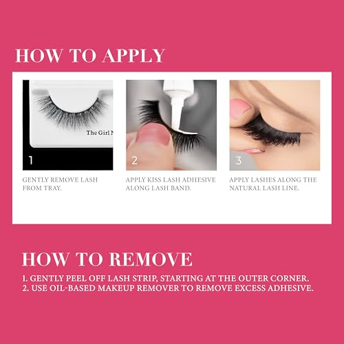 KISS Lash Couture LuXtensions Collection False Eyelashes Multipack, Flat Lash Technology, Super Slim Lash Band, Real Lash Extension Fibers, Reusable Strip Lashes, 'Volume Full Set', 4 Pairs - Image 5