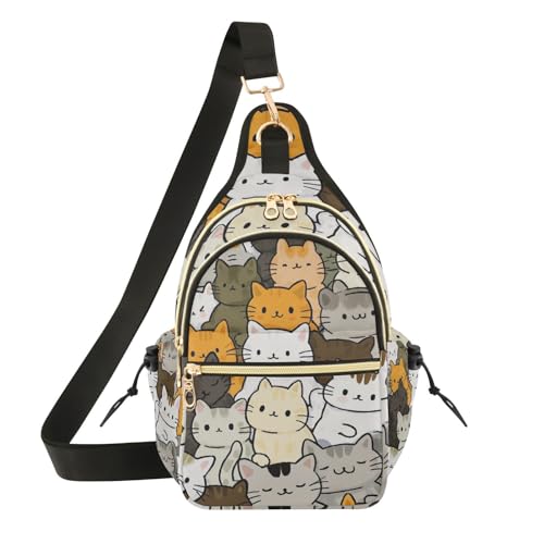 Sac à bandoulière chat mignon sac de sport voyage et loisirs femme