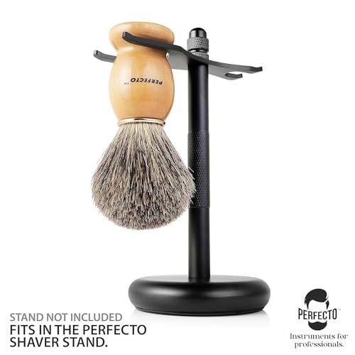 Image of Synthetic Bristles Shaving Brush For Men, Engineered for The Best Shave of Your Life. Shaving Brush - Shave Brush for Wet Shave for Safety Razor, Double Edge Razor, Straight Razor, Shaving Razor