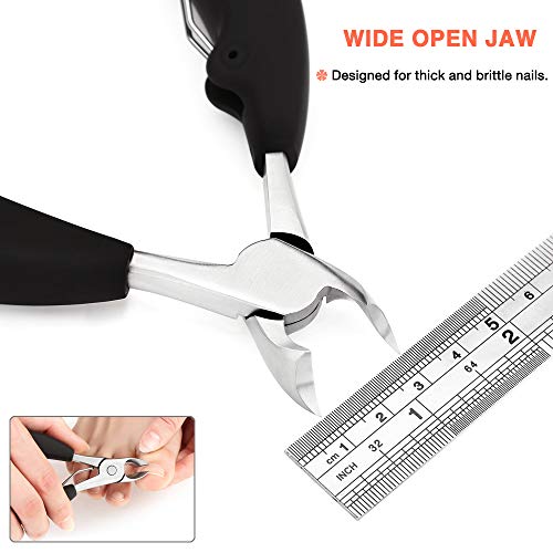 Image of BEZOX Precision Toenail Clippers Trimmer for Thick or Ingrown Toenails Fingernail Clipper (Also For Dog & Cat Nail Trimmer)