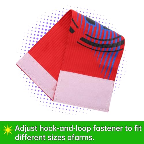 Qimoo 4Pcs Red Soccer Captain Armband, Elastic Soccer Captain Armband Adjustable Outdoor Football Player Captain Armbands Sports Captain C Arm Band for Youth and Adult - Thumbnail 5