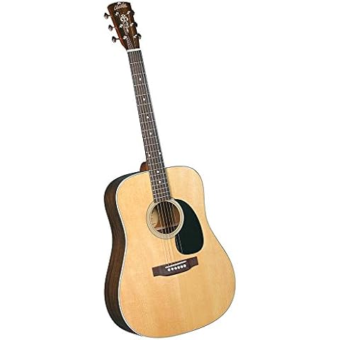 Blueridge Guitars 6 String Acoustic Guitar, Right Handed, Dreadnaught Sitka (BR-60),Black Cover