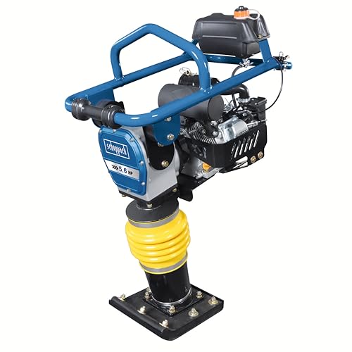 Scheppach Pilonneuse Vibrante VS1000 Compacteur | 6,5 CV | 10000 J Force de Frappe | 60 cm Profondeur de compactage | Cadence de Frappe 650mm-1 | Largeur de Travail 345 x 285mm | Avance 13 m/Min