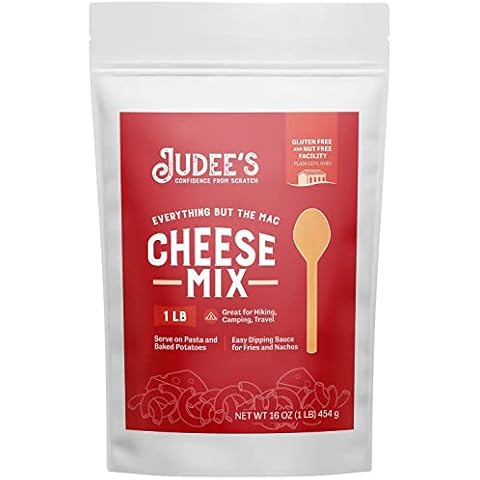 Judee's Everything But The Mac Cheese Mix 1 lb - Great for Hiking, Camping, and Travel - Serve on Pasta and Baked Potatoes - Easy Dipping Sauce for Fries and Nachos - Gluten-Free and Nut-Free Cover