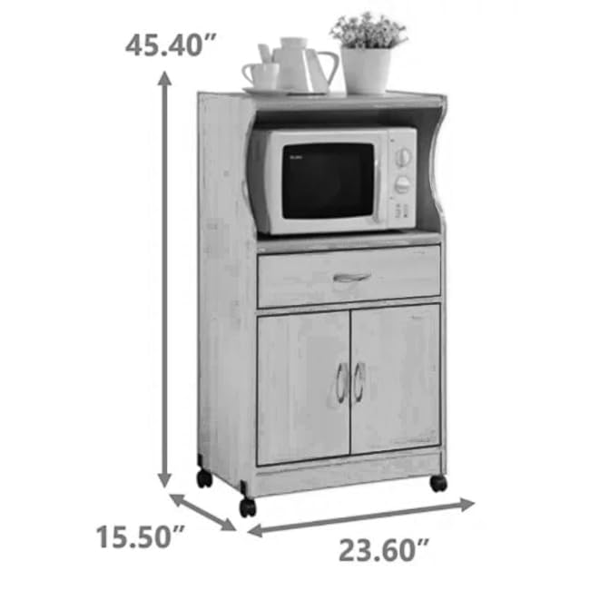 Microwave Kitchen Cart, Mobile Kitchen Cart for Home and Office Kitchen-svULWslM