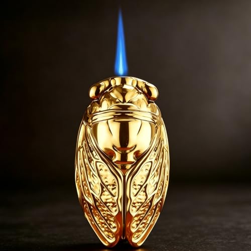 Encendedor antorcha con diseño de cigarra recargable miniatura 2