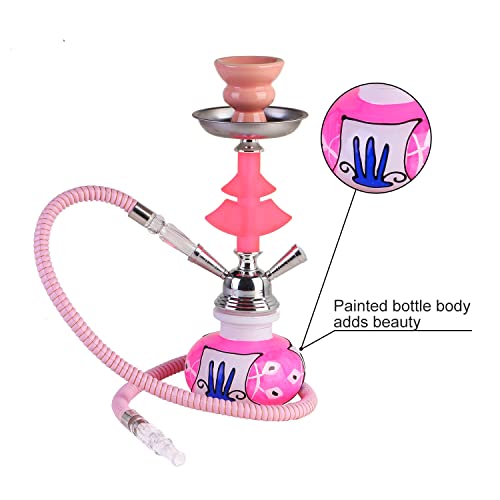 Gochoi 30,5 Cm Shisha Groß Set Komplettset Mit Hookah 2 Anschlüsse Stabilisierender Glasvasenbasis,Verbesserter Shisha… – Bild 4