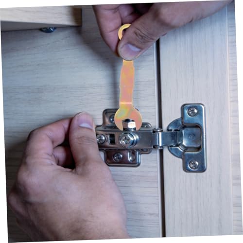 Herramienta de ajuste en ángulo para puerta corrediza de bolsillo ORFOFE 2 piezas, esencial para reparación e instalación de bisagras de puertas miniatura 5