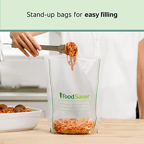 image for FoodSaver Vacuum Sealer Bags, Rolls for Custom Fit Airtight Food Stora