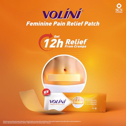 Image of Volini Feminine Pain Relief Patch | Relief from Cramps | Pack of 5