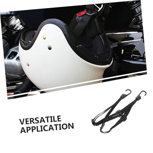 Cascos de motocicleta fijación segura con correas elásticas de lona 7