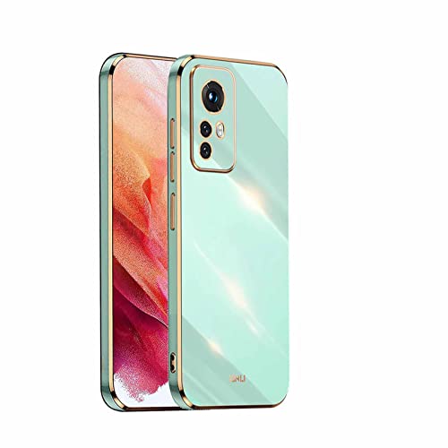 Haoye Coque pour Xiaomi Mi 12T 5G, Étui 360°Antichoc Galvanoplastie Élégant Flexible Protecteur en TPU Résistant Aux Chocs Housse Case Cover. Vert Cover