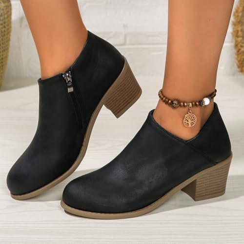 Bottines chaudes imperméables femme avec fermeture éclair - 2