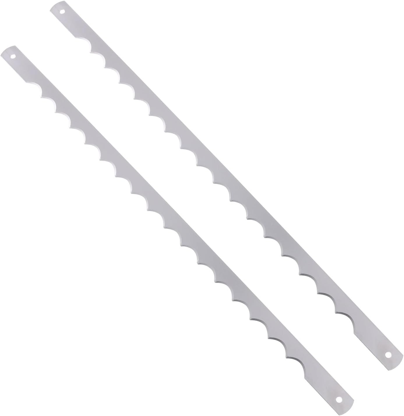 2PCS Stainless Steel Serrated Cake Cutting Blades for Bakery Use 2PCS Stainless Steel Serrated Cake Cutting Blades for Bakery Use