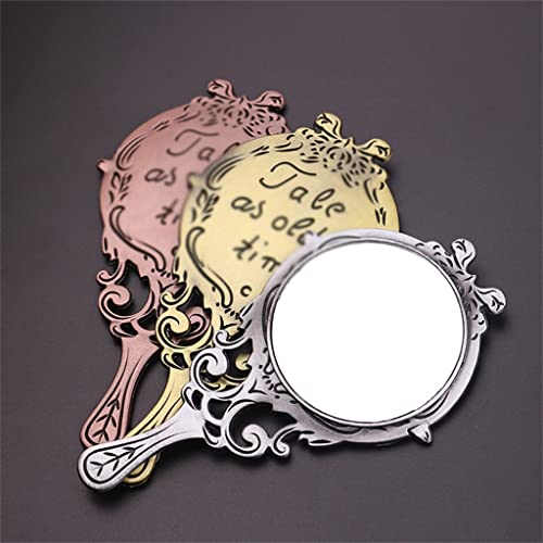 Vanity Mirror 1 Piece Retro Mirror Handheld Mirror Makeup Mirror For Women (Color : B, Size #TOP2