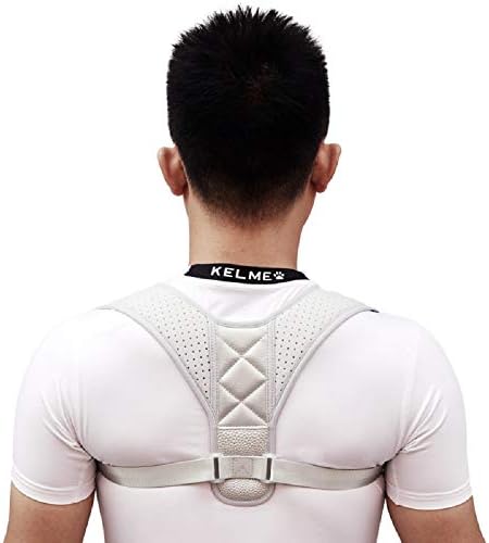 yage Adjustable Posture Corrector, Upper Back Brace Back Pain Relief Support for Men and Women(White)