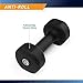 Marcy Neoprene Dumbbell, Single Piece, 10-lb, Midnight Black