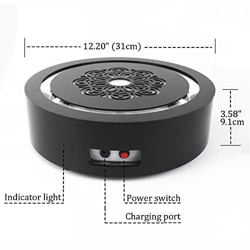 Narguilé laser d'exception avec plateau Force Field et base LED rechargeable