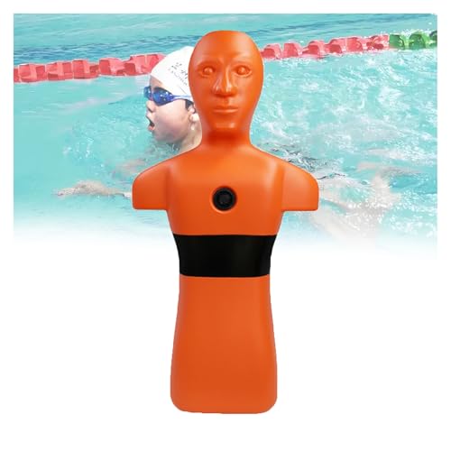 Muñeco de entrenamiento para salvamento acuático naranja
