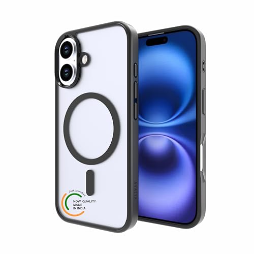 Image of for iPhone Case 16 Plus with Mag-Safe, [Anti-Yellowing Technology] [Military Grade Drop Protection] Shockproof Slim Hybrid Phone Case for iPhone 16 Plus - Carbon Black